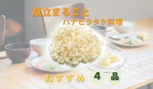 献立まるごとハナビラタケのおすすめレシピ4品