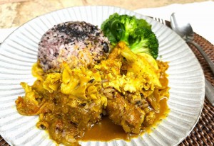 はなびら茸のスパイスカレーレシピ画像1