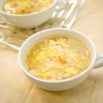 はなびら茸の卵スープ-五十嵐シェフ写真