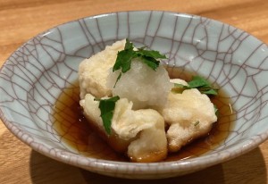 はなびら茸切株の揚げ出し_レシピ写真1