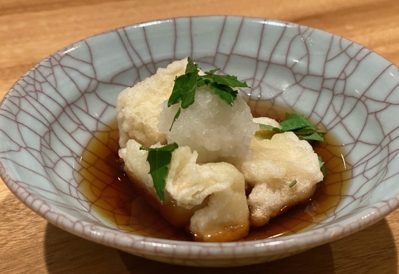 はなびら茸切株の揚げ出し_レシピ写真1