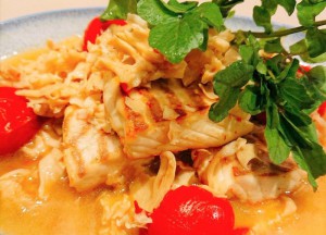 乾燥はなびら茸の魚煮込み＊五十嵐美幸シェフとっておきレシピ選1