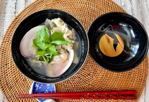 はなびら茸とはまぐりのお吸い物／啓蟄＊谷口ももよ薬膳-写真2