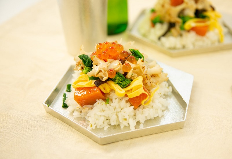 はなびら茸のちらし寿司＜レシピ動画付＞-レシピ写真1