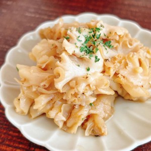 ハナビラタケレシピ写真4_花びら茸のバルサミコソテー