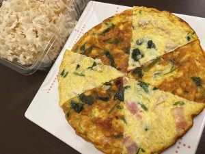 ハナビラタケキッシュ_ハナビラタケレシピ写真