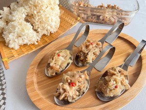 ハナビラタケレシピ写真1_ハナビラタケのバルサミコソテーマリネ